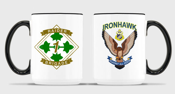 15 oz Coffee Mug- All White or White with Black Trim