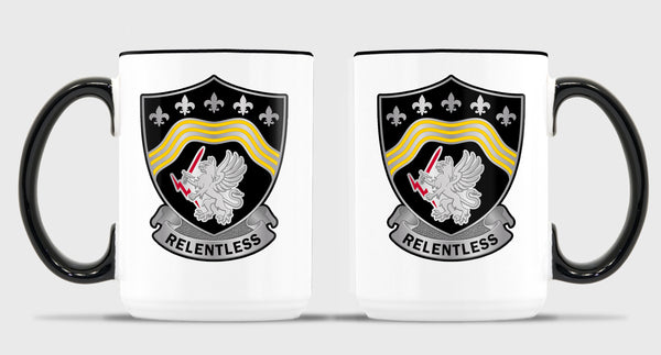 Relentless 15 oz Coffee Mug- All White or White with Black Trim