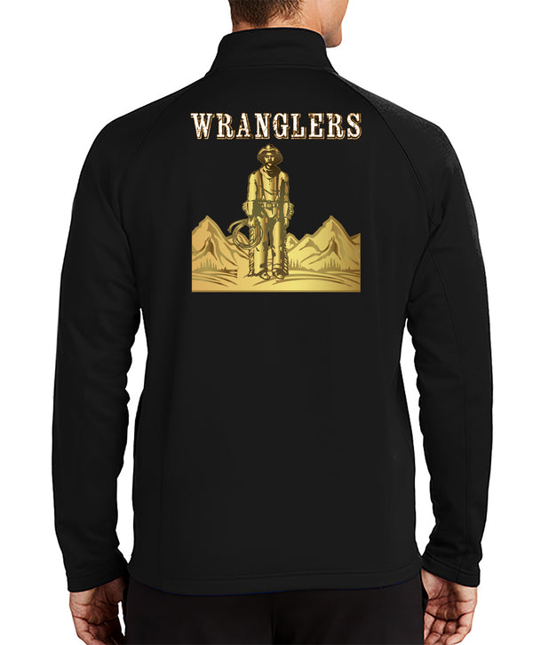 Wranglers 1/4 Zip Pullover Sweatshirt, Color Design. This sweatshirt is NOT Approved for PT