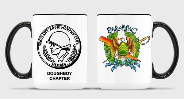 Doughboy SAMC 15 oz Coffee Mug- All White or White with Black Trim