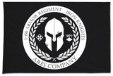 Ares Flag. One Sided with Grommets. Comes in multiple sizes.