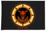 Two Sided Diablos Crest Flag with Grommets. Comes in multiple sizes.