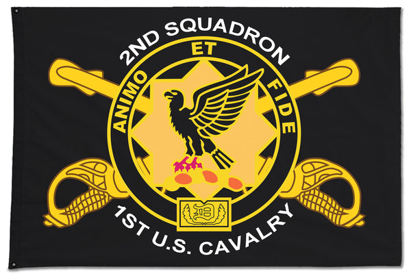 2-1 CAV Flag, Two Sided with Grommets, Perfect for Flying Outside. Comes in multiple sizes.