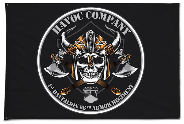 Havoc Flag. One Sided with Grommets. Comes in multiple sizes.