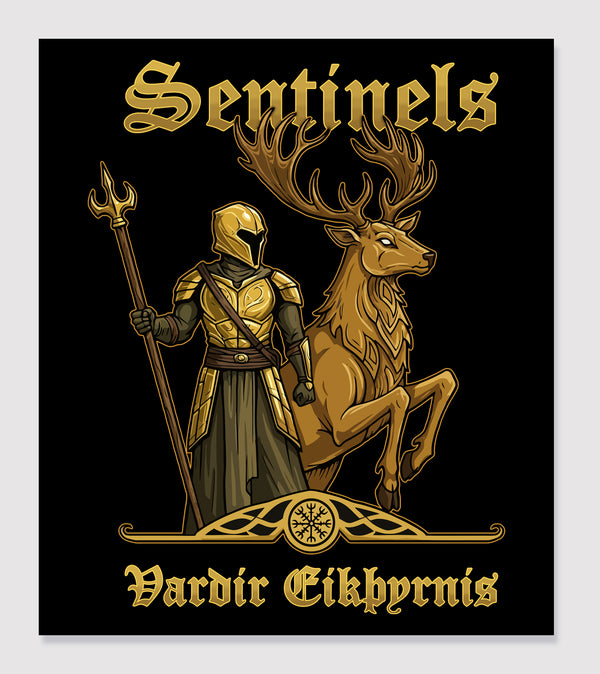 Sentinels Stickers 3.5"W x 4"H, Individual Stickers, comes packaged in a variety of quantities.