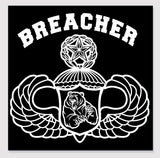 Breacher Stickers 4"W x 4"H, Individual Stickers, comes packaged in a variety of quantities.