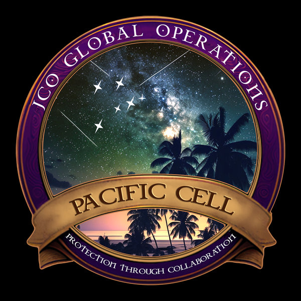 Pacific Cell Stickers 4"W x 4"H, Individual Stickers, comes packaged in a variety of quantities.