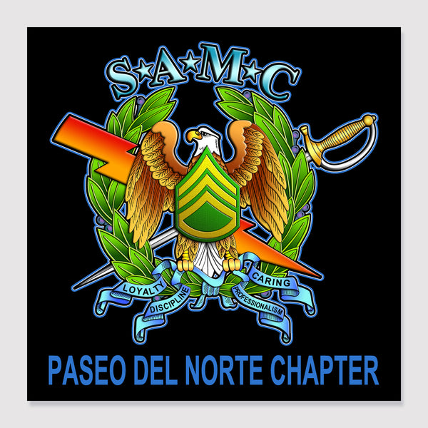 PDN SAMC Stickers 4"W x 4"H, Individual Stickers, comes packaged in a variety of quantities.