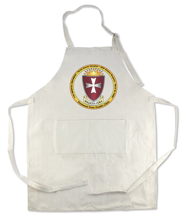 Apron 33" x 25" with large front pocket.