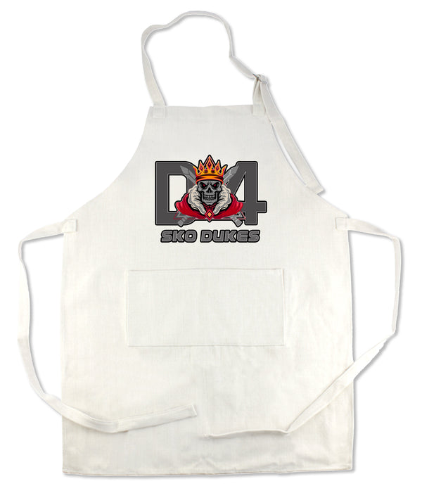 Apron 33" x 25" with large front pocket.