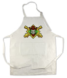 Apron 33" x 25" with large front pocket.