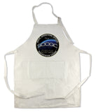 Apron 33" x 25" with large front pocket.