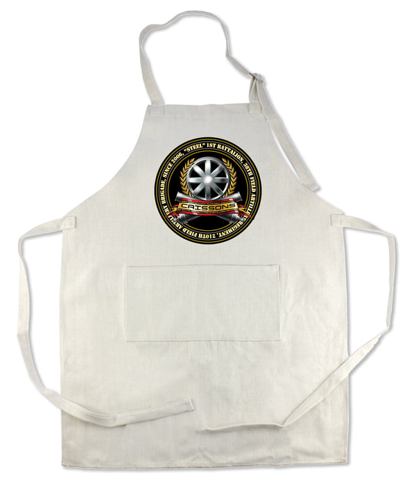 Apron 33" x 25" with large front pocket.