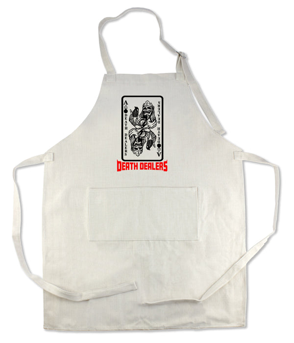 Apron 33" x 25" with large front pocket.