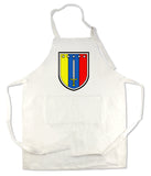 Apron 33" x 25" with large front pocket.