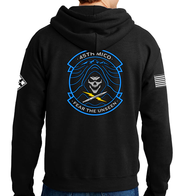 Hoodie Sweatshirt. Color Design. This sweatshirt is NOT approved for PT.