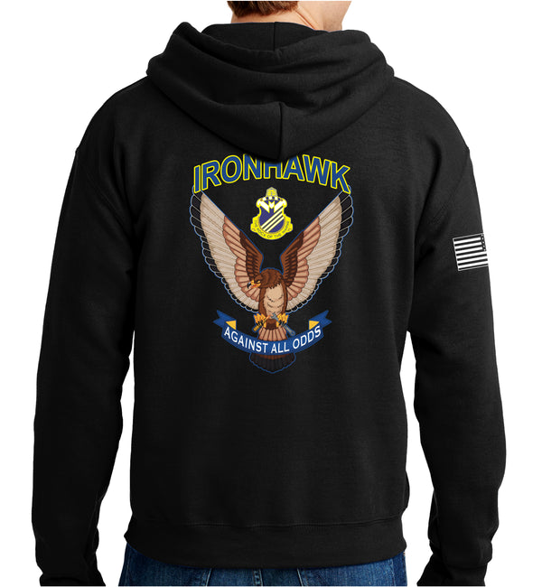 Ironhawk Co Unisex Unit Hoodie Sweatshirt. This sweatshirt is NOT approved for PT