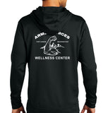 Polyester Hoodie Unisex Sweatshirt. Art on Back