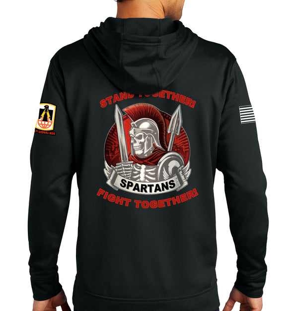 Performance Hoodie Black Sweatshirt. (This material is lighter than the 50-50) This sweatshirt is NOT approved for PT.