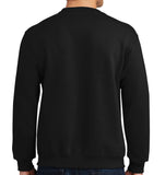 50-50 Blend Crewneck Unisex Sweatshirt. Plain Back