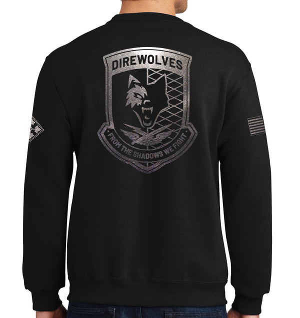 Crewneck Unisex Sweatshirt. Black on Black Design. This shirt IS approved for PT.