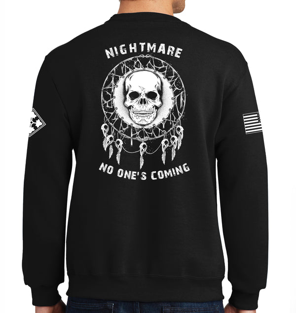 Nightmare 50-50 Blend Crewneck Unisex Sweatshirt. This shirt is NOT approved for PT.