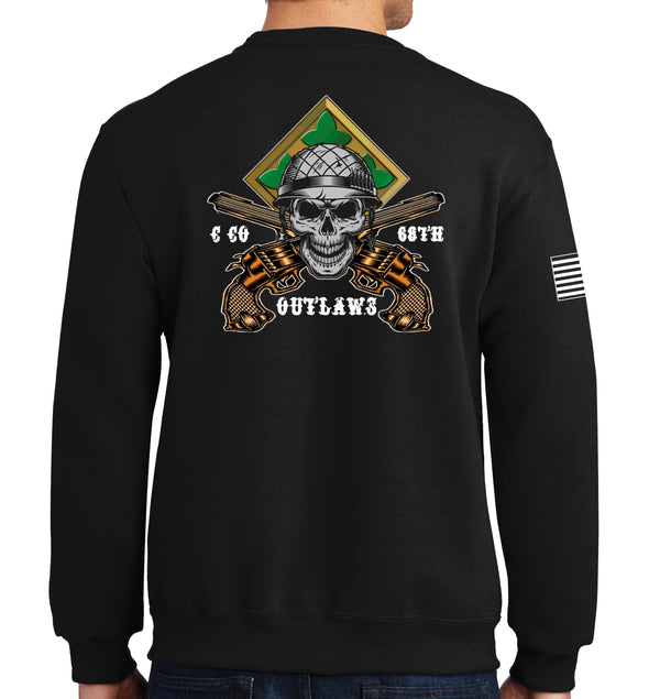 Outlaws Crew-neck Unisex Sweatshirt. This sweatshirt IS Approved for PT