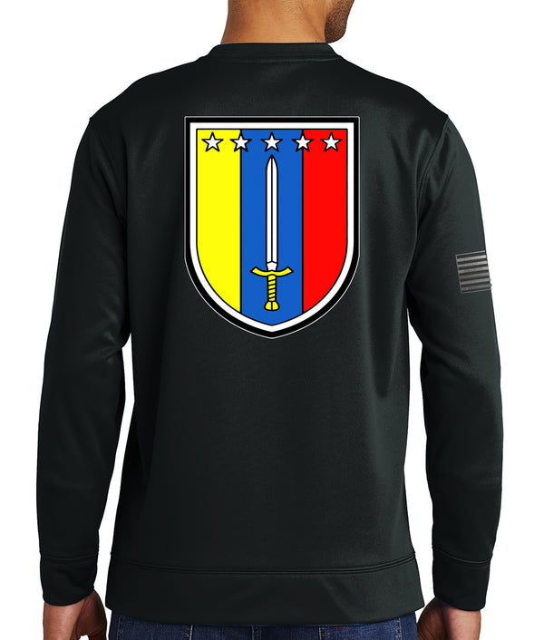 Polyester Crewneck Unisex Sweatshirt. This shirt IS approved for PT.