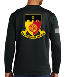 Polyester Black on Black Crewneck Unisex Sweatshirt. This shirt IS approved for PT.