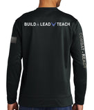 NCO Black on Black Polyester Crewneck Unisex Sweatshirt. This shirt IS approved for PT.