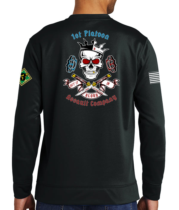 Platoon Polyester Crewneck Unisex Sweatshirt. This shirt is NOT approved for PT.