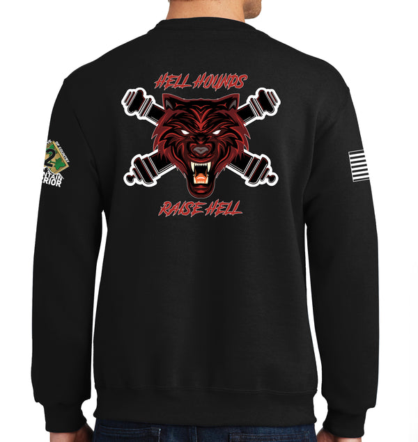 Hell Hounds Crewneck Unisex Sweatshirt. This shirt IS approved for PT.