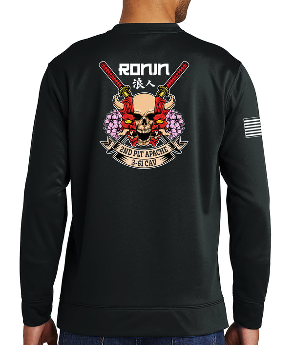 Ronin Polyester Crewneck Unisex Sweatshirt. This shirt IS approved for PT.