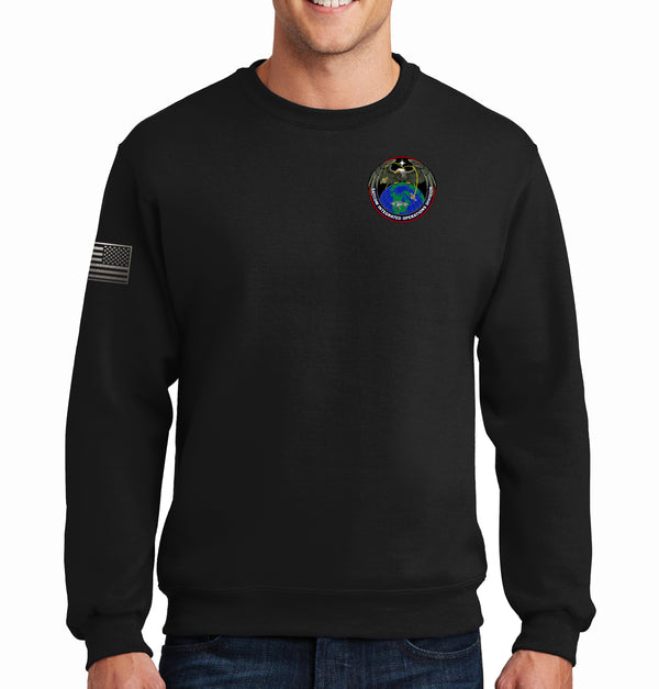 Black Flag 50-50 Blend Crewneck Unisex Sweatshirt. This shirt IS approved for PT.