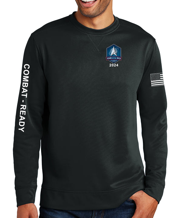 NCO Polyester Crewneck Unisex Sweatshirt. This shirt IS approved for PT.