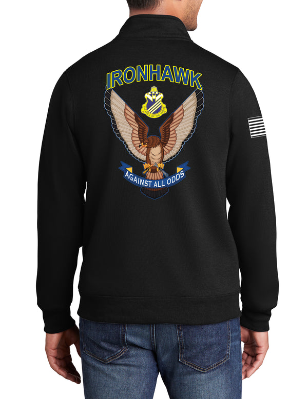 1/4 Pullover Black Sweatshirt. This sweatshirt is NOT Approved for PT