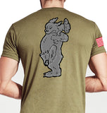 Alpha Coyote Tan Unisex Shirt. This shirt is IN UNIFORM USAGE