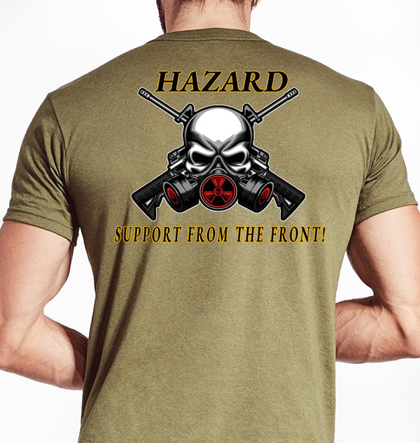 Distro-Hazard Coyote Tan Unisex Shirt. This shirt is NOT approved for PT