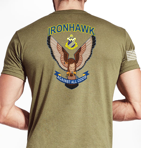 Ironhawk Co Coyote Tan Unisex Shirt. This shirt is NOT approved for PT