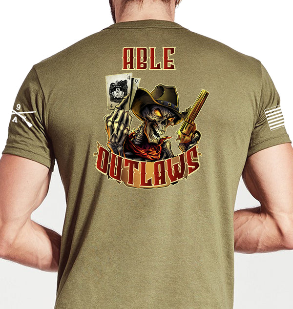 Able Outlaws Coyote Tan Unisex Shirt. This shirt is NOT approved for PT