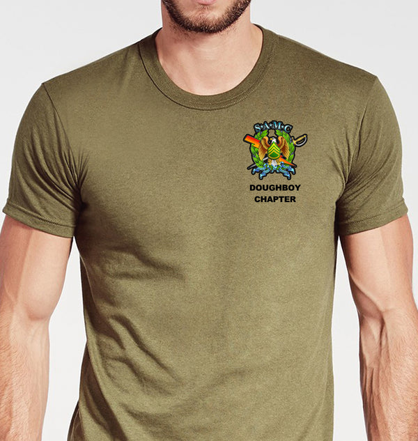 Doughboy SAMC Color Design Coyote Tan Unisex Shirt. This shirt is NOT approved for PT