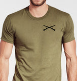 Mortar Coyote Tan Unisex Shirt (Black Design). This shirt is NOT approved for PT