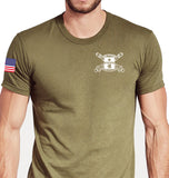 Alpha Coyote Tan Unisex Shirt. This shirt is IN UNIFORM USAGE