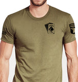 Coyote Tan 50-50 Blend Unisex Shirt. This shirt is NOT approved for PT