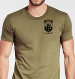 Sawbone Lethal Gear Coyote Tan Unisex Shirt. This shirt is NOT approved for PT