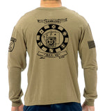 Coyote Tan LS Unisex Shirt. This shirt is NOT approved for PT.