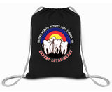 Cotton Canvas Draw String Bag- Comes in White and Black.