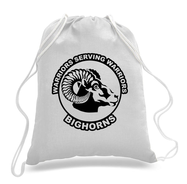 Cotton Canvas Draw String Bag- Comes in White and Black.