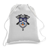 Cotton Canvas Draw String Bag- Comes in White and Black.