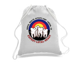 Cotton Canvas Draw String Bag- Comes in White and Black.